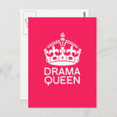 Drama Queen Briefkaart (Voorkant / Achterkant)