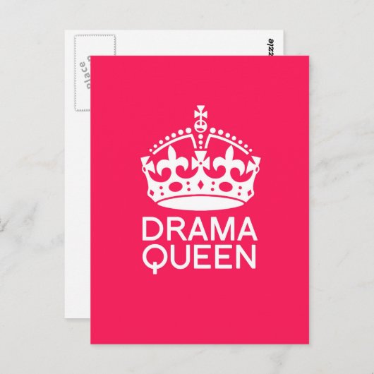 Drama Queen Briefkaart (Voorkant / Achterkant)