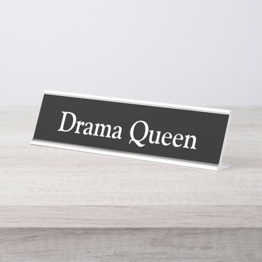 Drama Queen Bureau Naambordje (Voorkant)