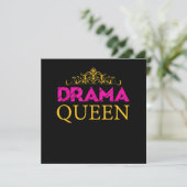 Drama Queen Crown Actress Broadway Actress Bedankkaart (Staand voorkant)