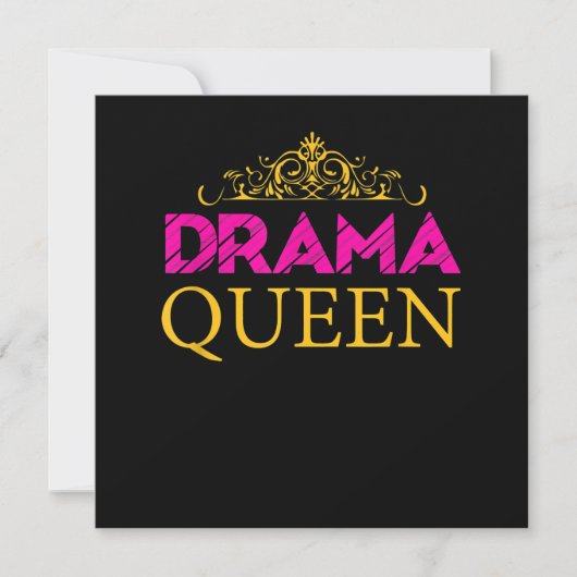 Drama Queen Crown Actress Broadway Actress Bedankkaart (Voorkant)