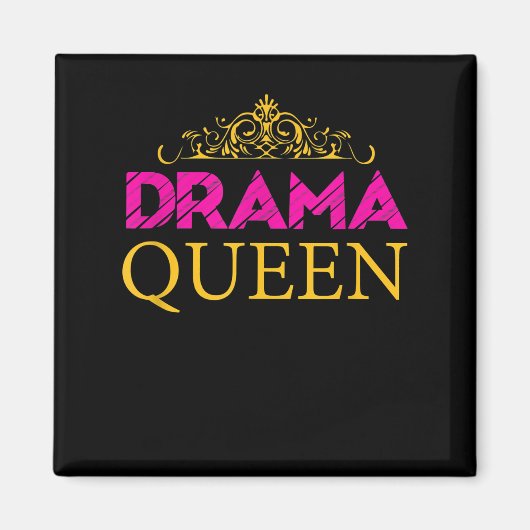 Drama Queen Crown Actress Broadway Actress Magneet (Voorkant)