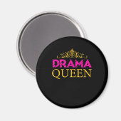 Drama Queen Crown Actress Broadway Actress Magneet (Voorkant / Achterkant)