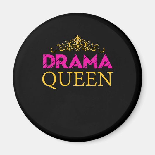Drama Queen Crown Actress Broadway Actress Magneet (Voorkant)