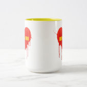 Drama Queen Dramarama bleeding heart Tweekleurige Koffiemok (Center)