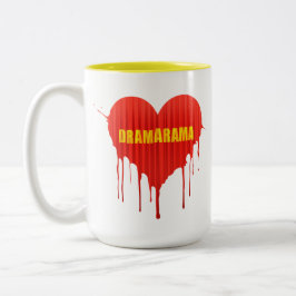 Drama Queen Dramarama bleeding heart Tweekleurige Koffiemok