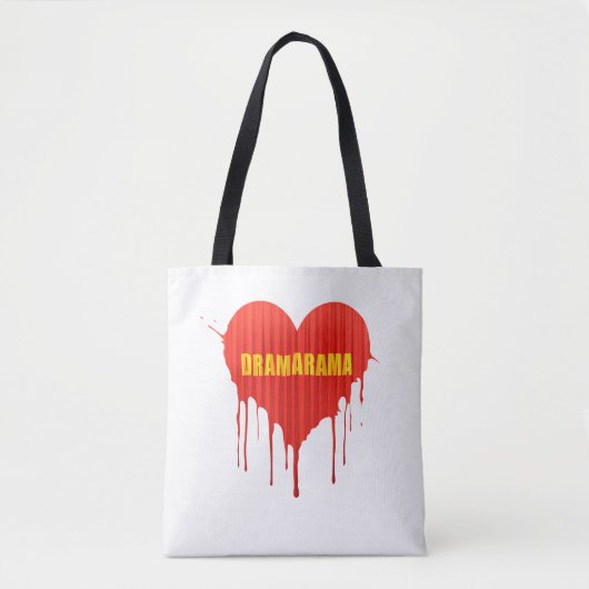 Drama Queen Dramarama bleeding heart women’s Tote Bag (Voorkant)