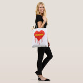 Drama Queen Dramarama bloederig hart vrouwen- Tote Bag (Op model)