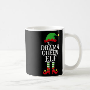 Drama Queen Elf Matching Family Kerstmis Pa Koffiemok