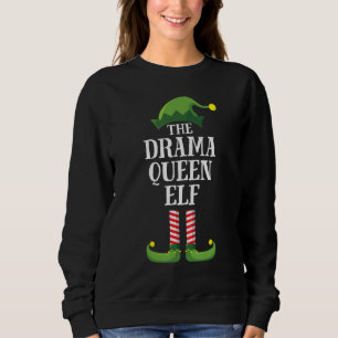 Drama Queen Elf Matching Family Kerstmis Pa Trui