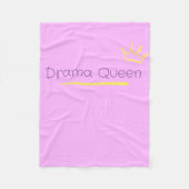 Drama Queen Fleece Deken (Voorkant)