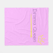 Drama Queen Fleece Deken (Voorkant (Horizontaal))