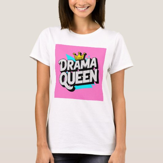Drama Queen funky shirt (Voorkant)