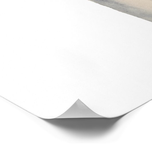 Drama Queen | Funny Ostrich Waterverf Painting Poster (Hoek)