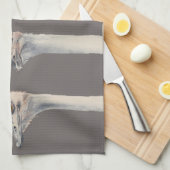 "Drama Queen" Funny Ostriches schilderen Theedoek (Quarter Fold)