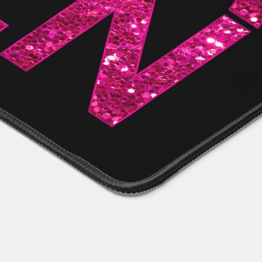 Drama Queen Hot Pink Glitter Bureaumat (Hoek)