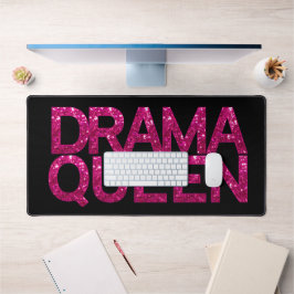 Drama Queen Hot Pink Glitter Bureaumat
