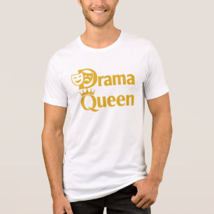 Drama Queen – Kroon- en theater-maskerontwerp Tri-Blend Shirt