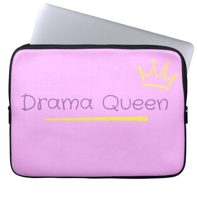 Drama Queen Laptop Sleeve (Voorkant)
