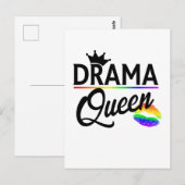 Drama Queen | LGBTQ Pride Briefkaart (Voorkant / Achterkant)