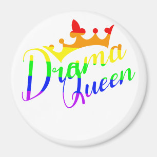 Drama Queen LGBTQ+ Pride Magneet