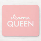 Drama Queen | Modern Trendy Cute Pink Stylish Diva Muismat (Voorkant)