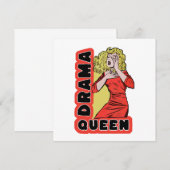 Drama Queen, omdat alles me te veel opwindt Bedankkaart (Voorkant / Achterkant)