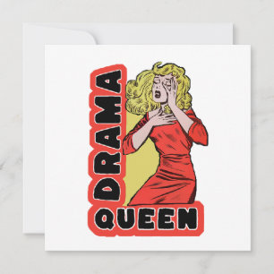 Drama Queen, omdat alles me te veel opwindt Bedankkaart