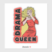 Drama Queen, omdat alles me te veel opwindt Sticker (Vel)