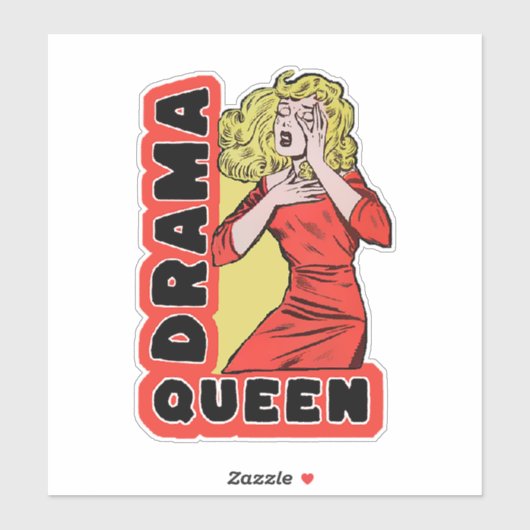 Drama Queen, omdat alles me te veel opwindt Sticker (Vel)