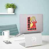 Drama Queen, omdat alles me te veel opwindt Sticker (Laptop op bureau)
