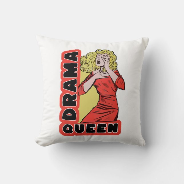 Drama Queen omdat alles me teveel opwondt Kussen (Voorkant)