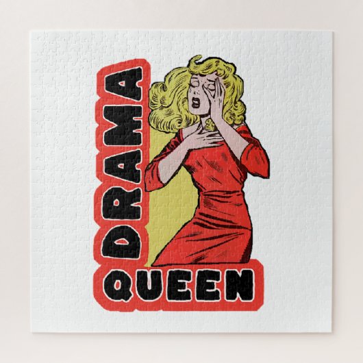 Drama Queen omdat alles me teveel opwondt Legpuzzel (Verticaal)