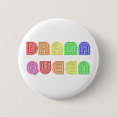 Drama Queen Ronde Button 5,7 Cm (Voorkant)