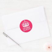 Drama Queen Ronde Sticker (Envelop)
