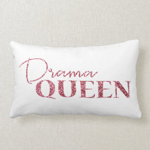 Drama Queen Roos Gold Glitter Kussen