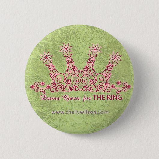 Drama Queen Round Button (Voorkant)