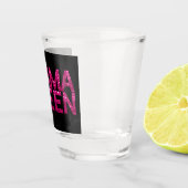 Drama Queen Roze Glitters  Shot Glas (Rechts)