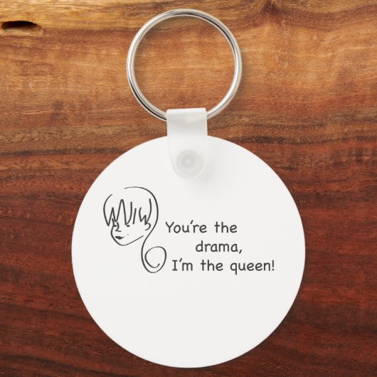 Drama Queen Sleutelhanger (Voorkant)