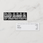 Drama Queen - Social Media Personal Card Mini Visitekaartje (Voorkant / Achterkant)