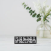 Drama Queen - Social Media Personal Card Mini Visitekaartje (Staand voorkant)