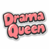 Drama Queen Sticker (Voorkant)