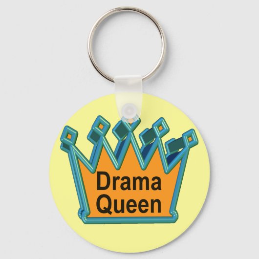 Drama Queen-T-shirts en cadeautjes voor haar Sleutelhanger (Voorkant)