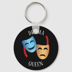 'Drama Queen' Theater maskeert Emoji Theater Lover Sleutelhanger
