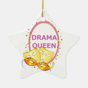 Drama Queen Tragedie van de comedy van theaterma Keramisch Ornament