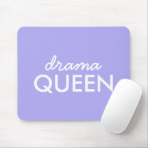 Drama Queen | Trendy Modern Paars Girly Quote Art