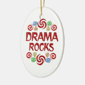 Drama Rocks Keramisch Ornament (Links)