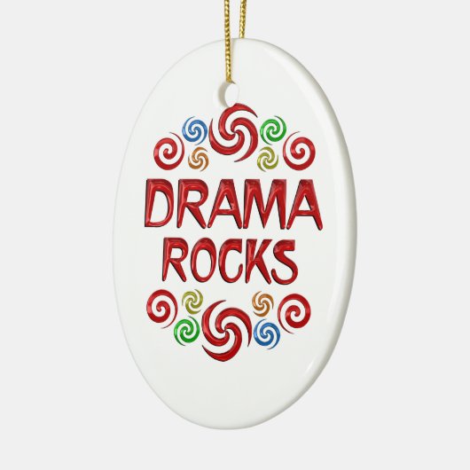 Drama Rocks Keramisch Ornament (Links)