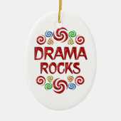 Drama Rocks Keramisch Ornament (Voorkant)