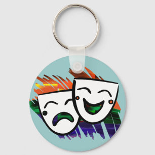 Drama Splashes of Color Sleutelhanger